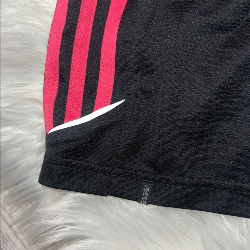 Adidas Pink and Black Athletic Shorts with Moisture-Wicking Fabric Size Medium - Picture 16 of 16